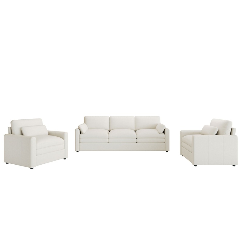 Cloud Sofa Set Couch For Living Room – Beige