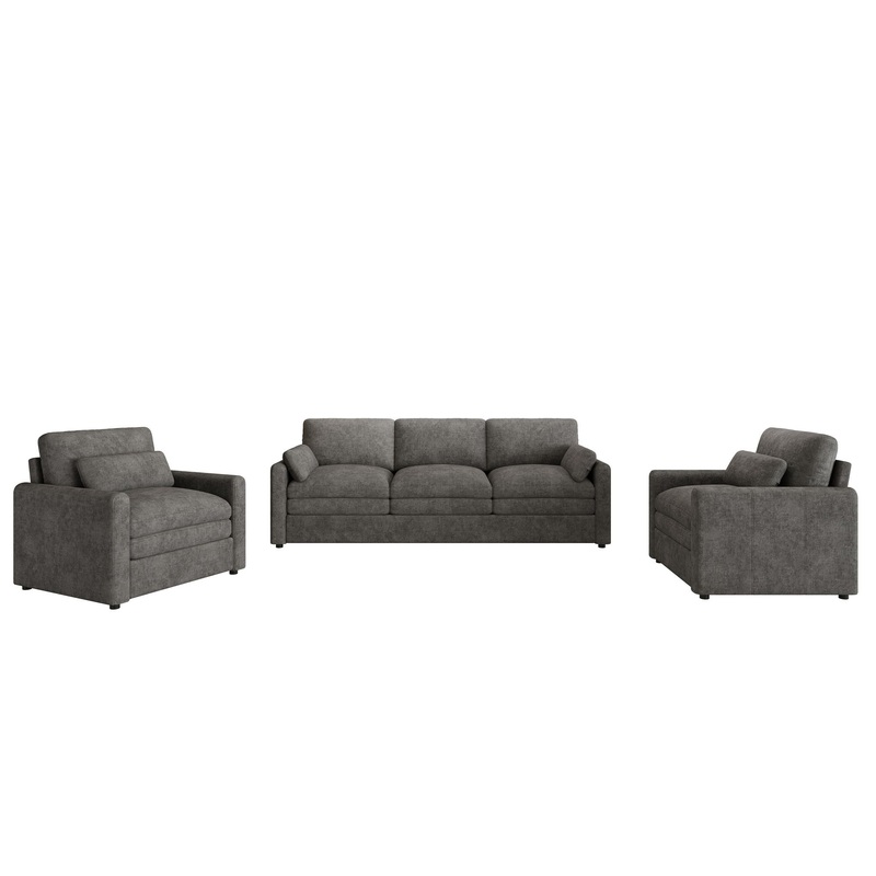 Cloud Sofa Set Couch For Living Room – Gray