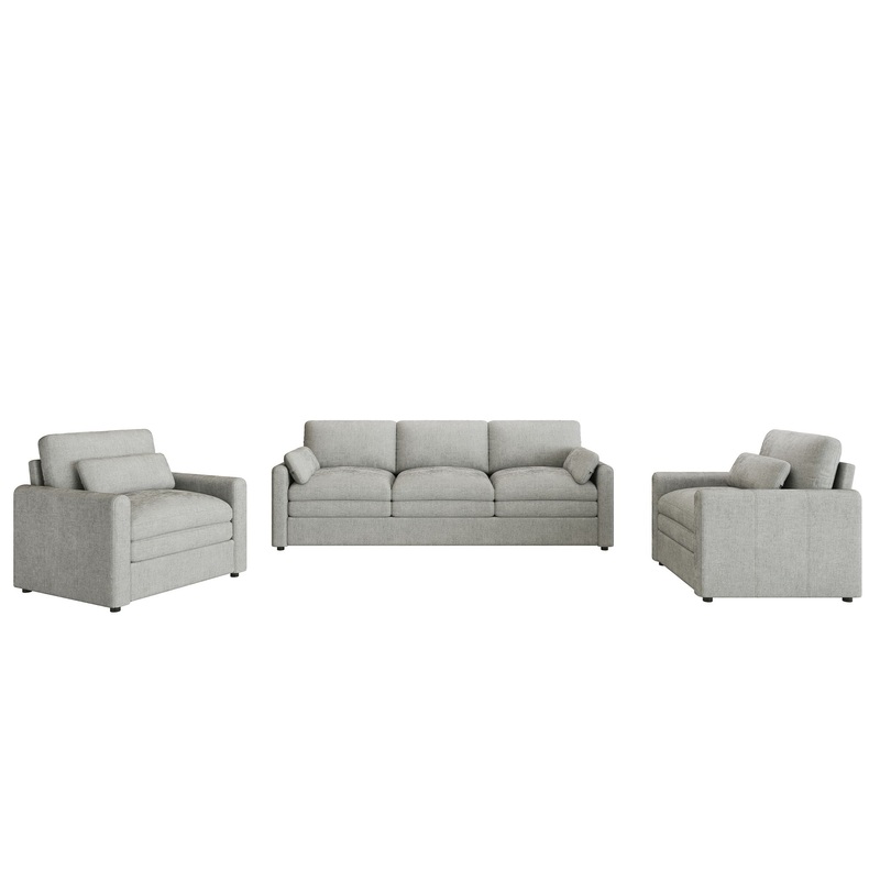 Cloud Sofa Set Couch For Living Room – Light Gray