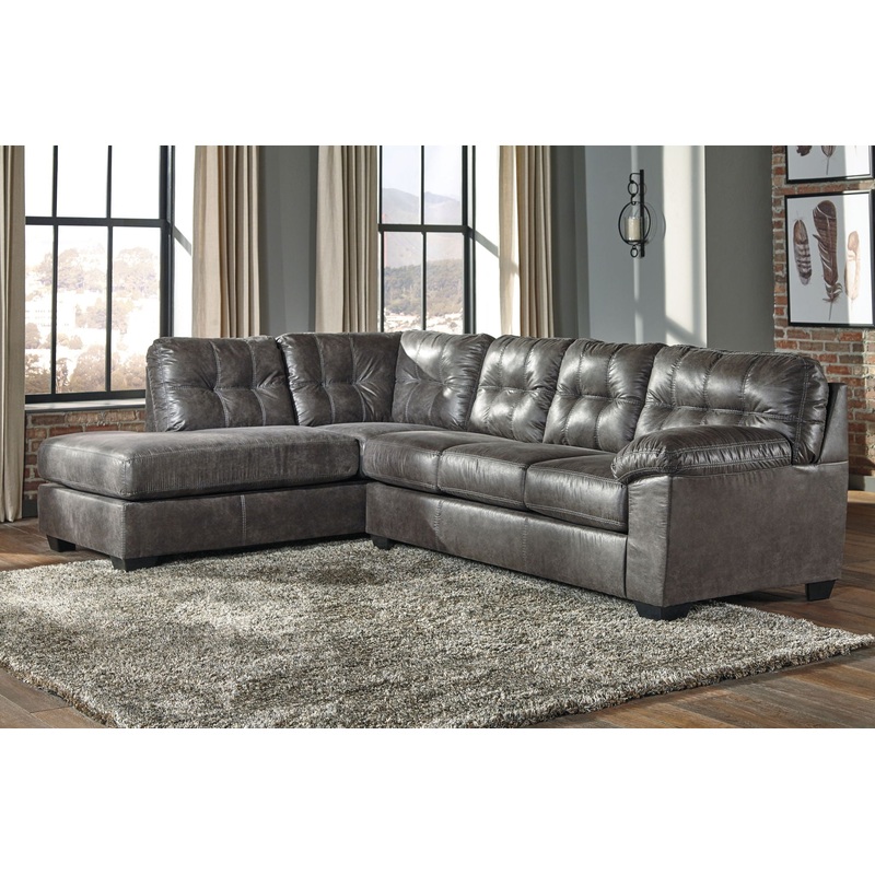 Fallston – Left Arm Facing Chaise 2 Pc Sectional – Slate