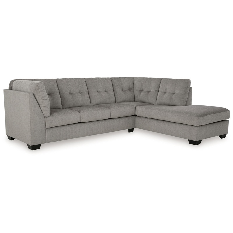 Lanelly – 2-Piece Sectional With Raf Corner Chaise – Alloy