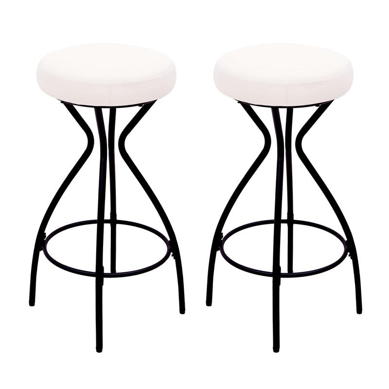 Modern Backless Bar Stools For Kitchen Island (Set of 2)