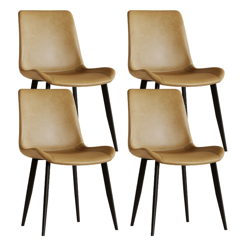 Modern Dining Chair With Carbon Steel Legs