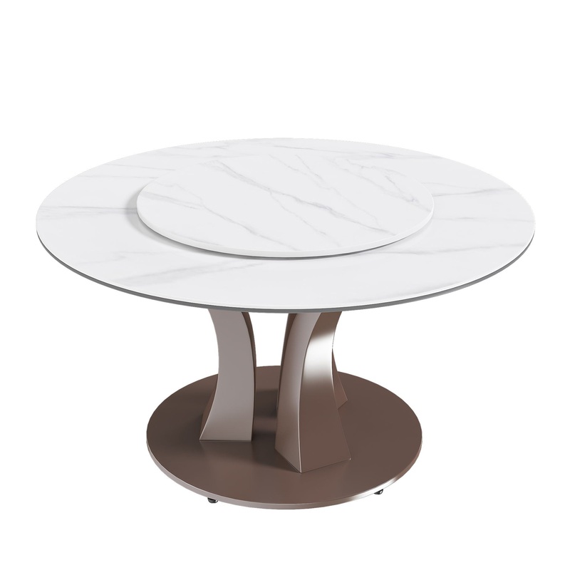 Table With Rotating Tray Scratch & Heat For Kitchen & Restaurant(Table Only – White