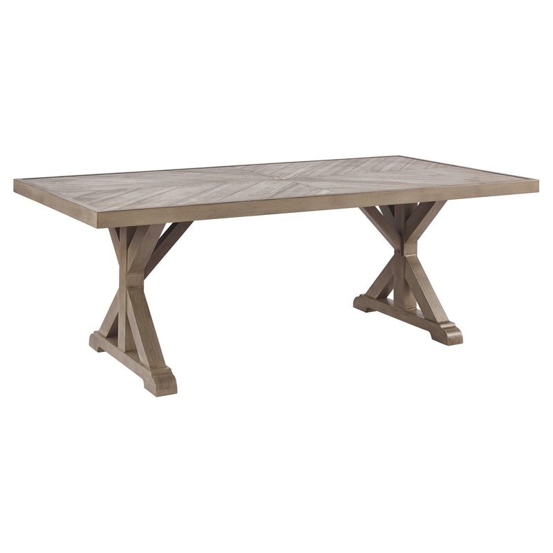 Beachcroft – Rect Dining Table W/Umb Opt