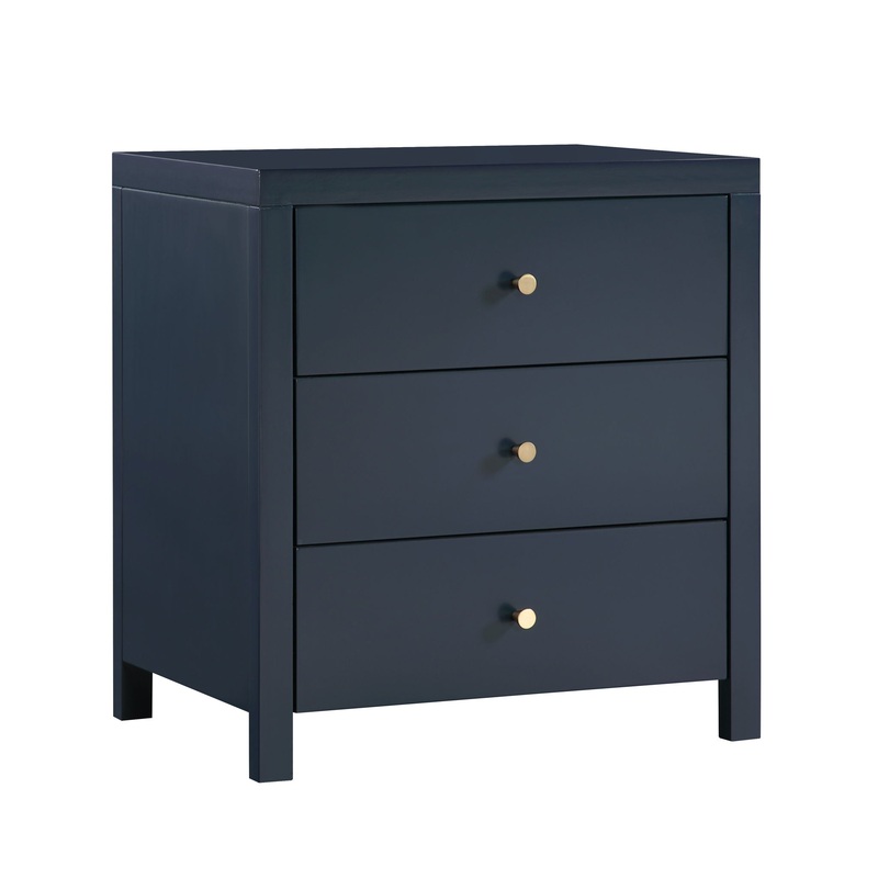 Nevarre – 3 Drawer Nightstand|Dark Green|Blue