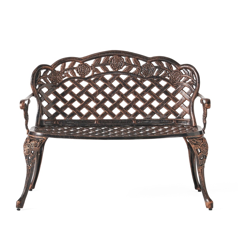 Lucia – Outdoor Garden Bench – Copper