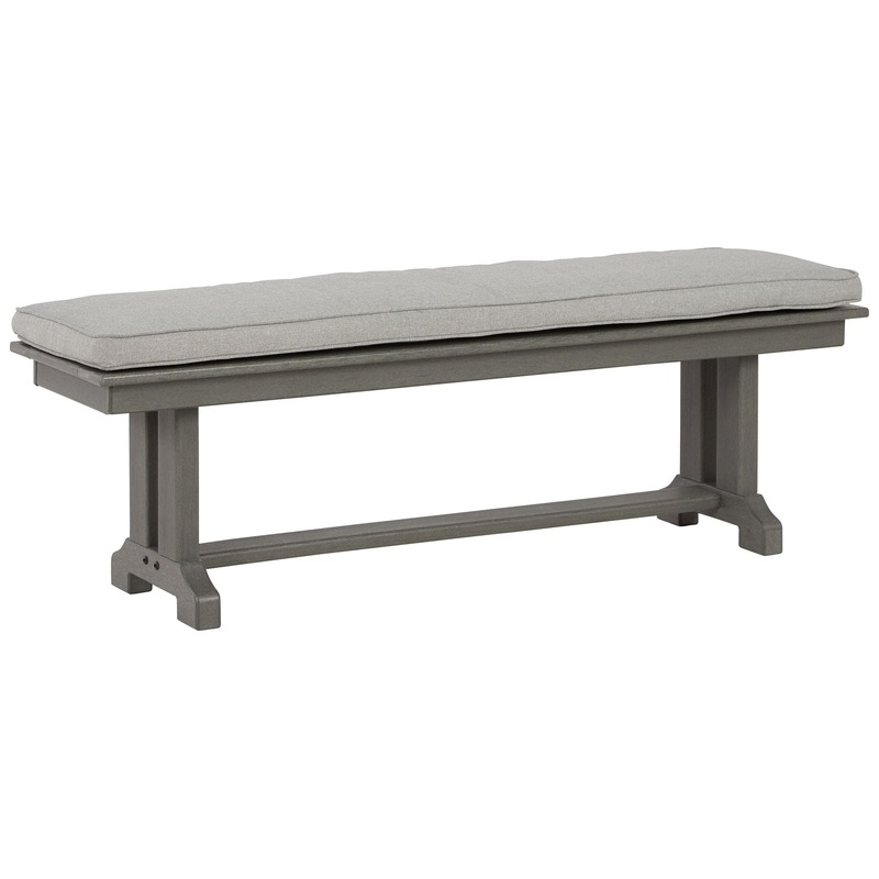 Visola – Bench with Cushion – Gray