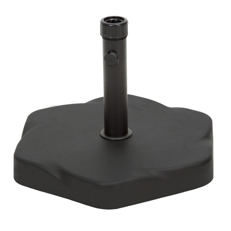 Umbrella Base With Hexagonal Shape – Black