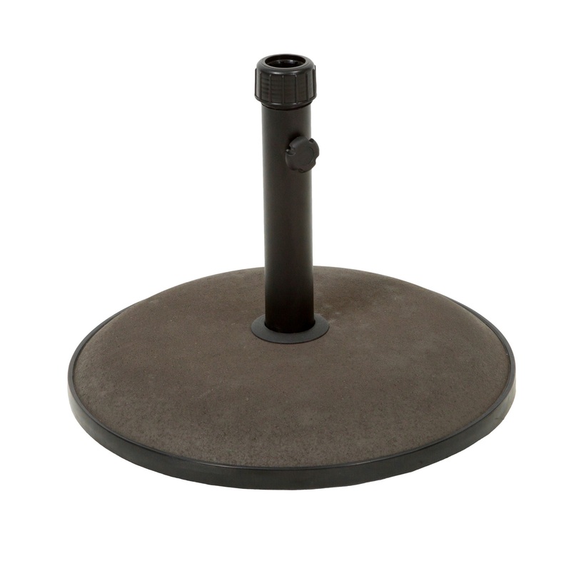 Um Holder Round Umbrella Base 66 Lbs Concrete – Brown