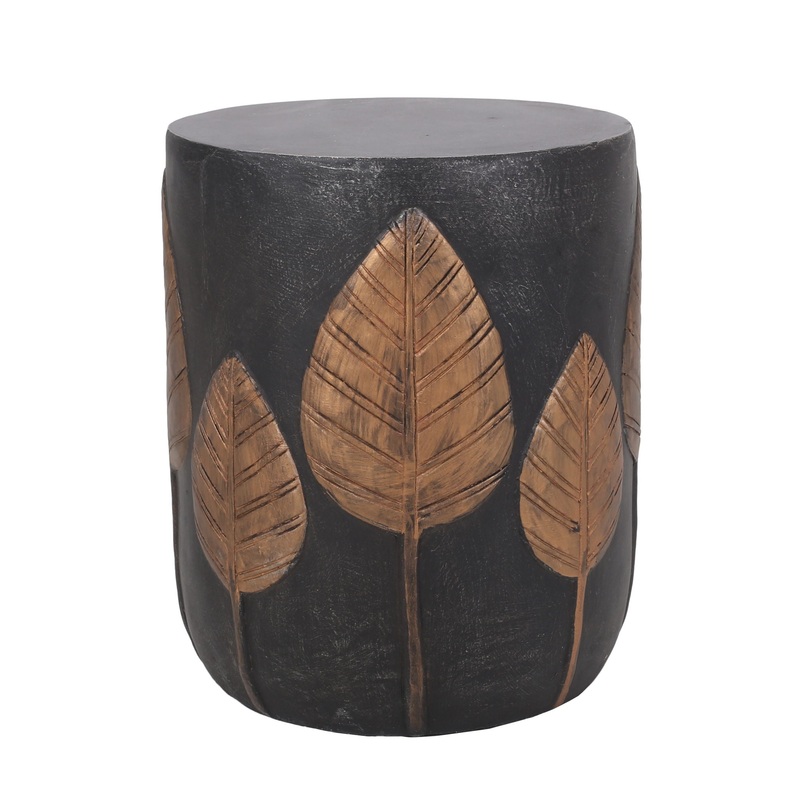 Outdoor Lightweight Concrete Side Table – Copper