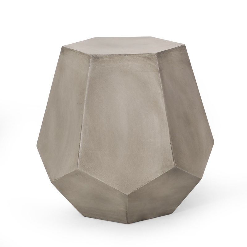 Outdoor Calgary Side Table – Light Gray
