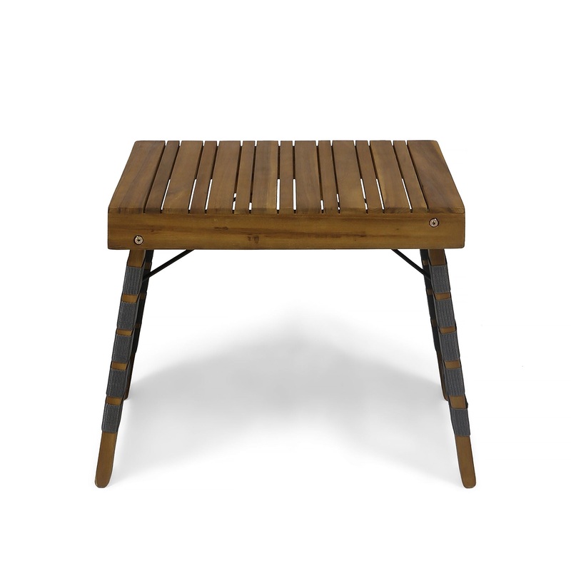 Outdoor Wooden Foldable Side Table – Teak