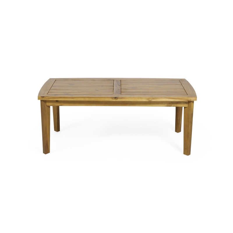 Outdoor Rectangular Coffee Table – Brown