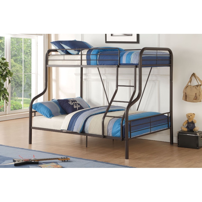 Cairo – Twin Over Full Bunk Bed – Sandy Black