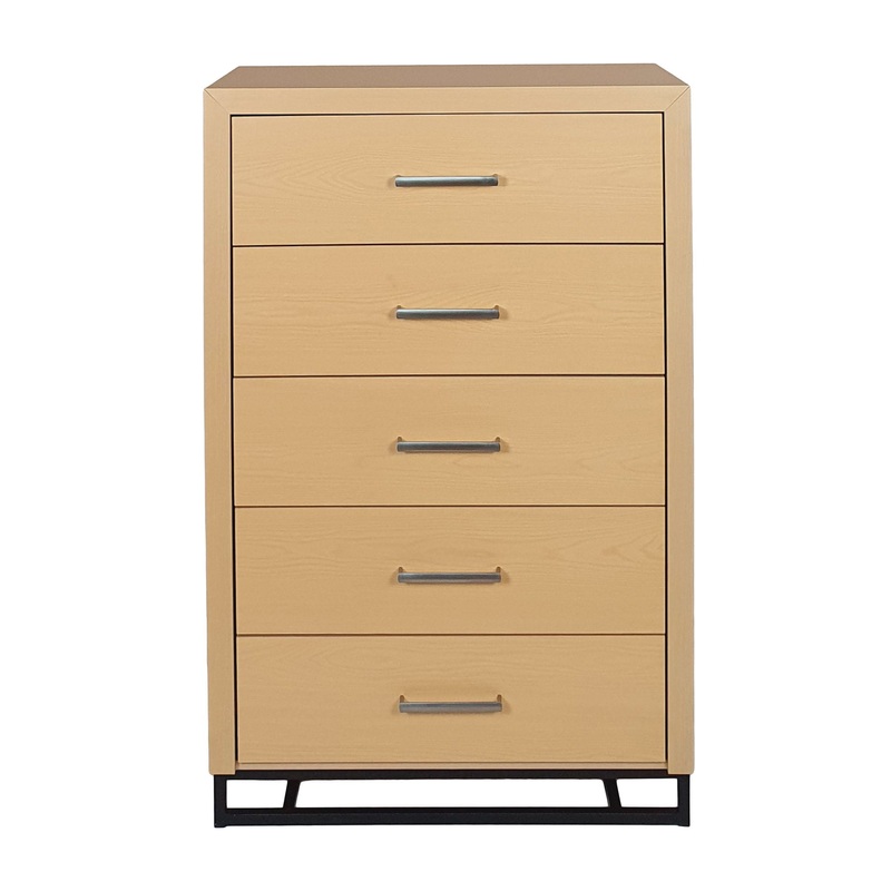 Borah – Contemporary Wood 5 Drawer Dresser – Natural