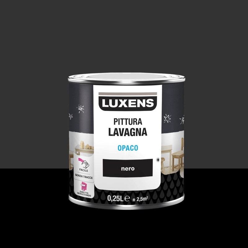 LUXENS BLACK MATT CHALKBOARD PAINT 250ML