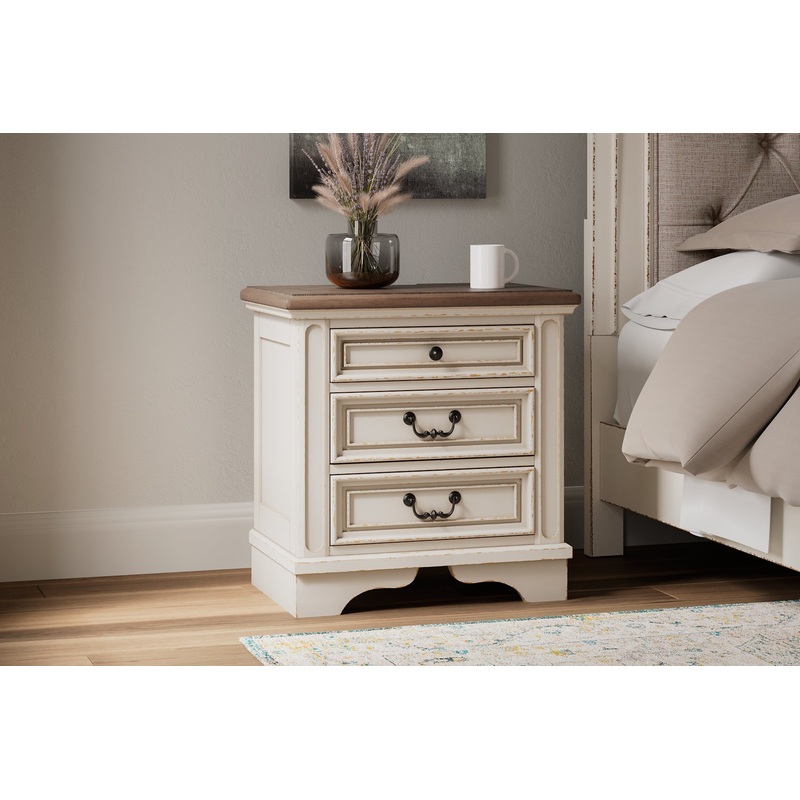 Realyn Three Drawer Night Stand