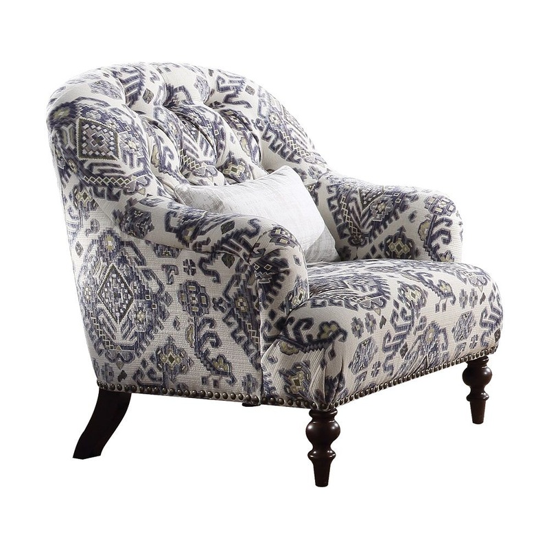 Saira – Chair With Pillow – Pattern Fabric