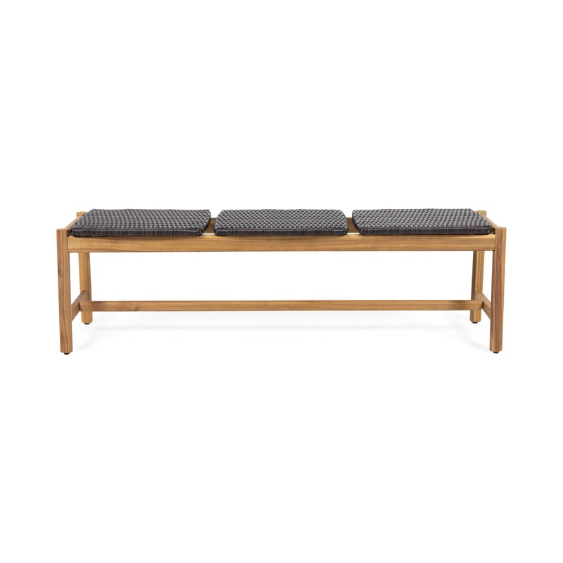 Cambria – Rustic 3 Seater Bench – Teak