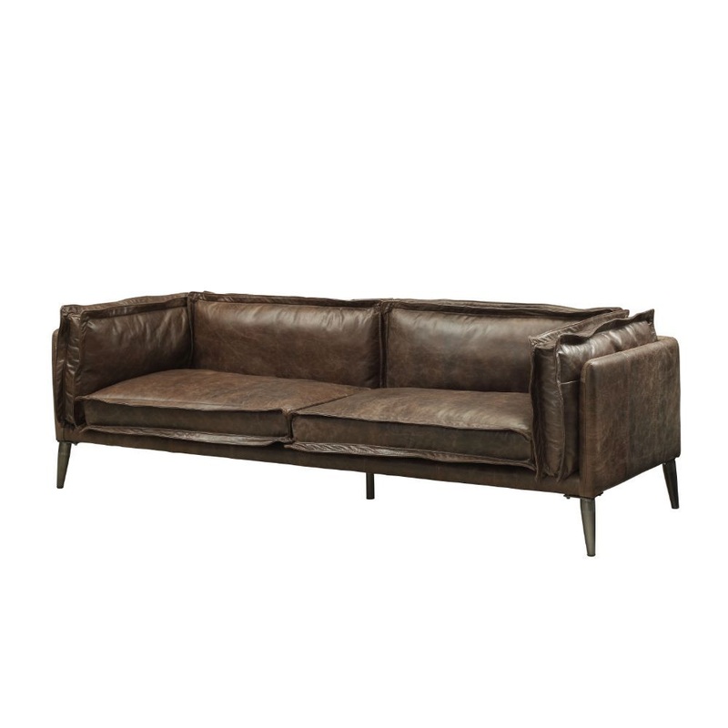 Porchester – Sofa – Distress Chocolate Top Grain Leather
