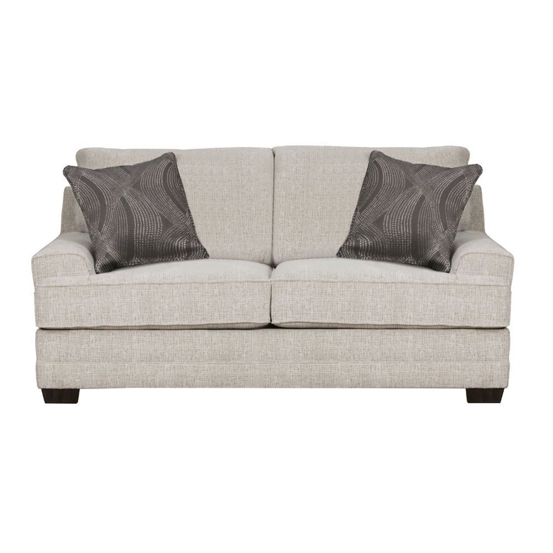 Avedia – Loveseat – Beige/Gray Chenille