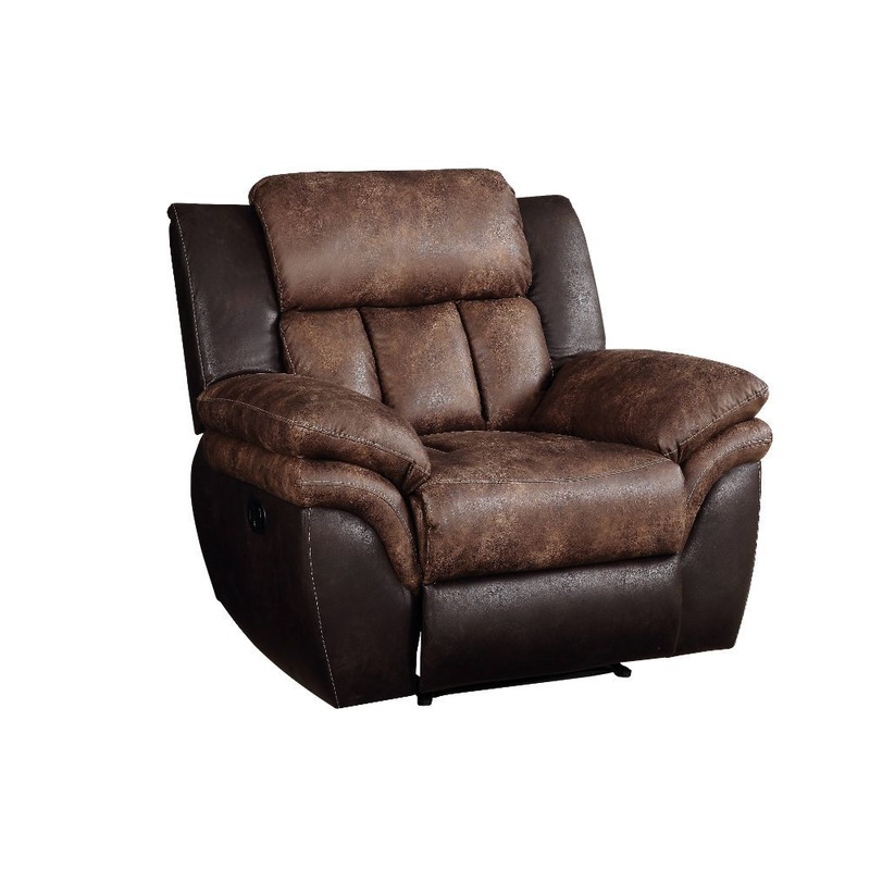 Jaylen – Motion Recliner – Toffee & Espresso Polished Microfiber