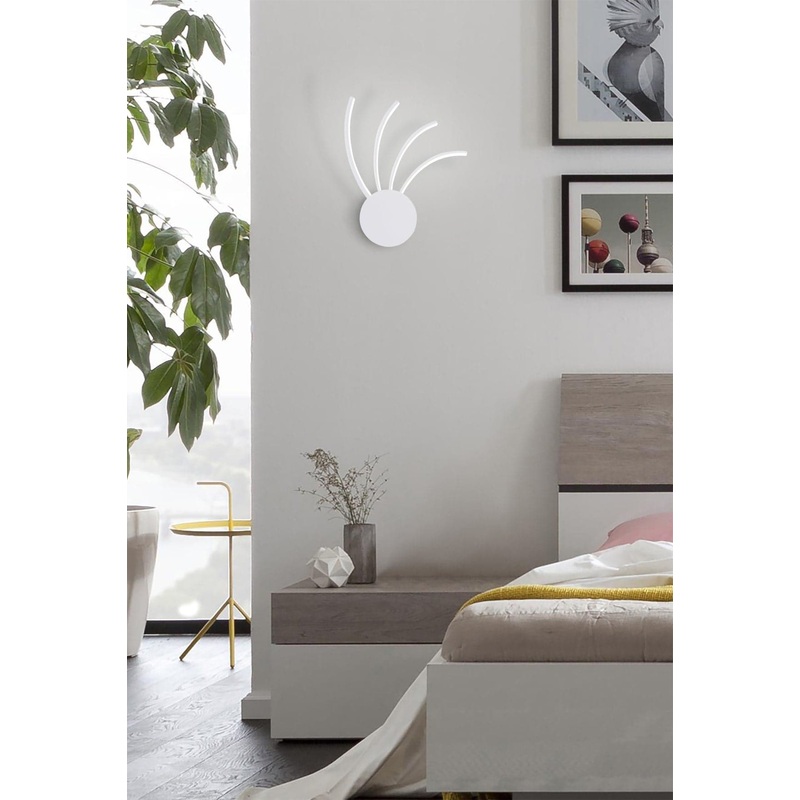 WALL LIGHT NEBULOSA ALUMINIUM WHITE LED 11W CCT DIMMABLE