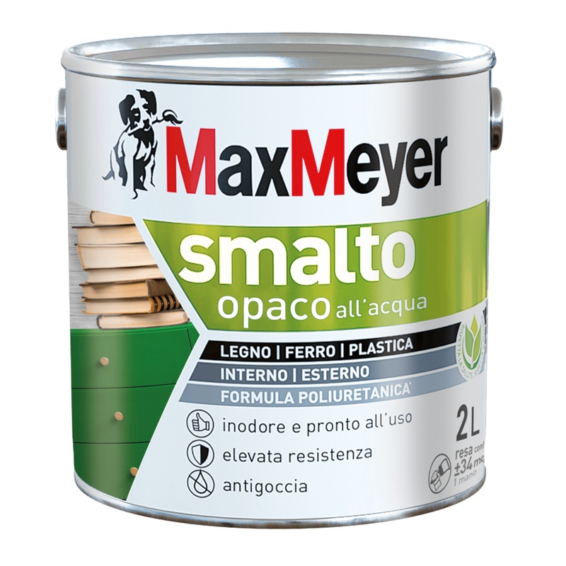 WATER-BASED POLYURETHANE WHITE MATT ENAMEL 2 L