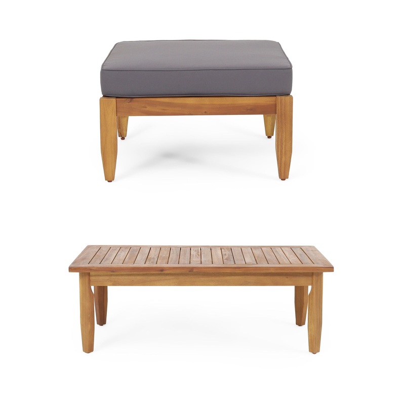 Urbanek – Acacia Wood Outdoor Conversation Set – Teak