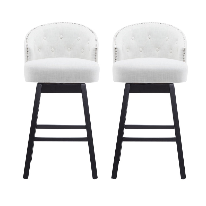 360 Degree Rotation Swivel Counter Stools (Set of 2)