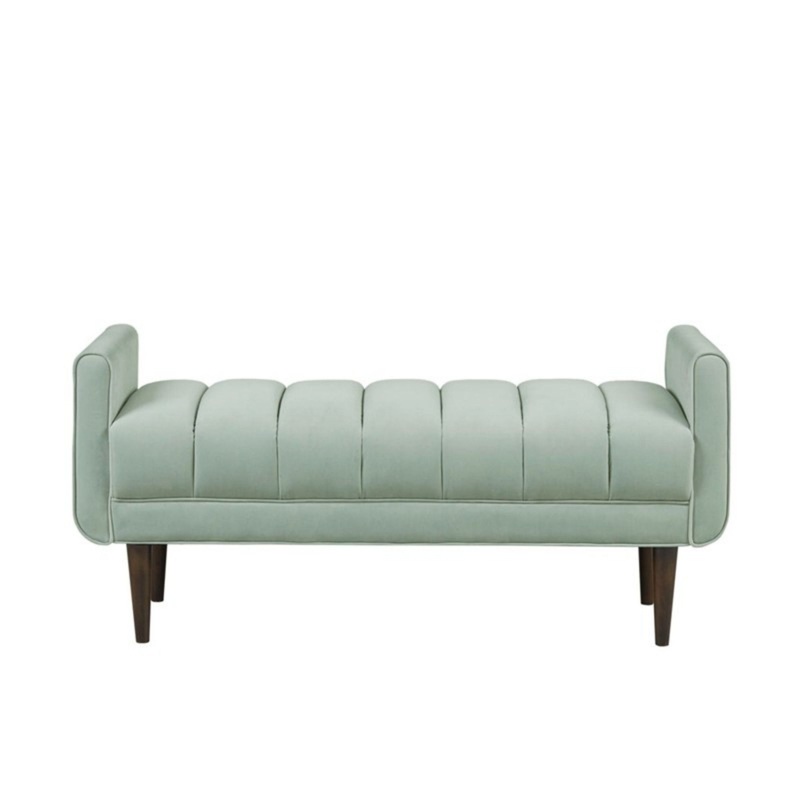 Linea – Upholstered Accent Bench – Seafoam
