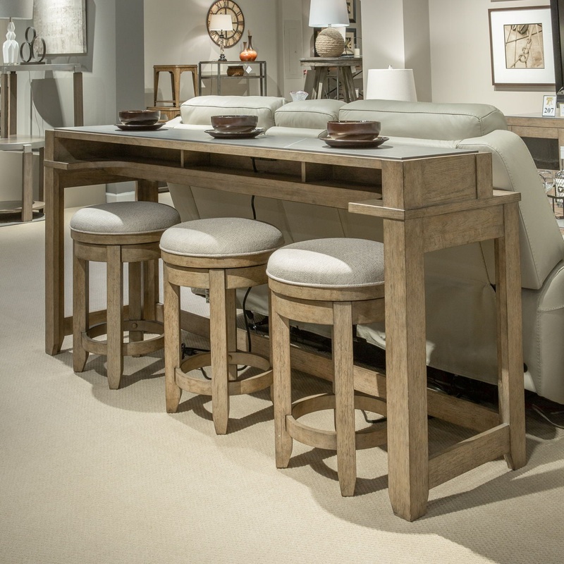 Millstone – Console Bar Table – Nutmeg