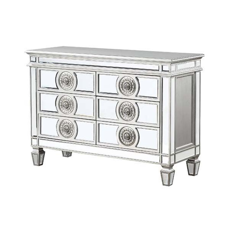 Varian – 34 Server – Mirrored & Antique Platinum
