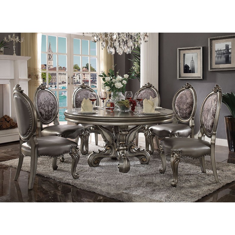 Versailles – 30 Dining Table – Antique Platinum