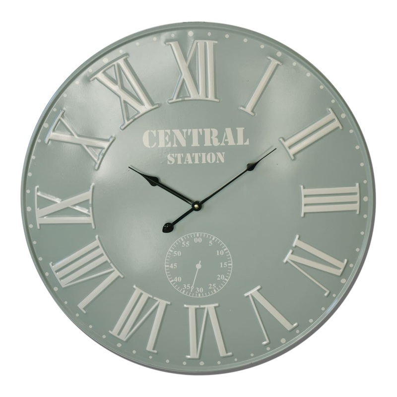 ALTAIR WALL CLOCK METAL GREEN D50 CM