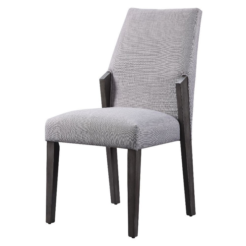 Belay – Side Chair (Set of 2) – Gray Fabric & Gray Oak