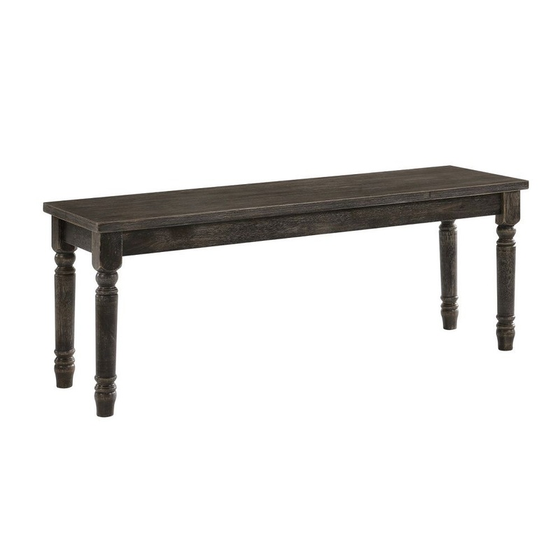 Claudia II – Bench – Weathered Gray
