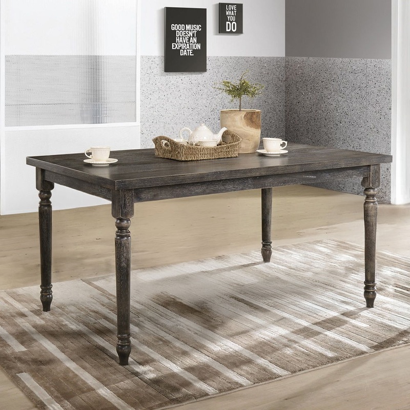 Claudia II – Dining Table – Weathered Gray