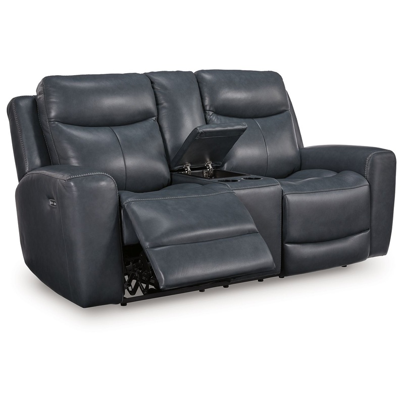Next Move – Power Reclining Loveseat With Console / Adjustable Headrest