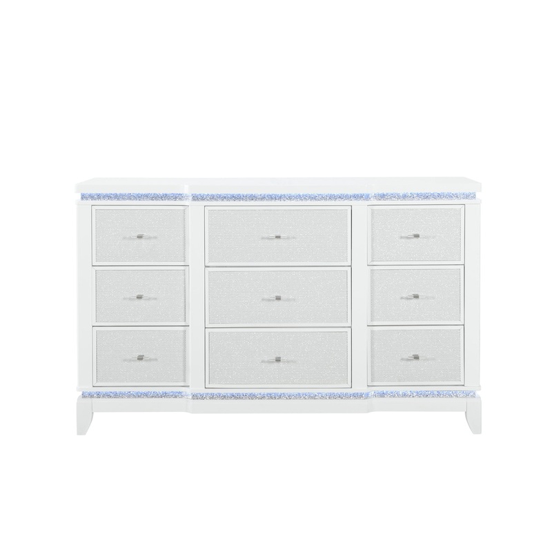 Alina – Dresser With LED – White