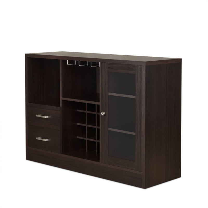 Hazen – 33 Wine Cabinet – Espresso