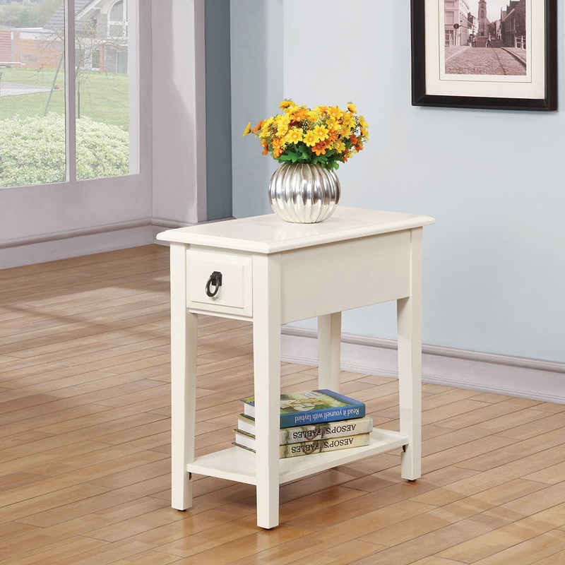 Jeana – Accent Table – White