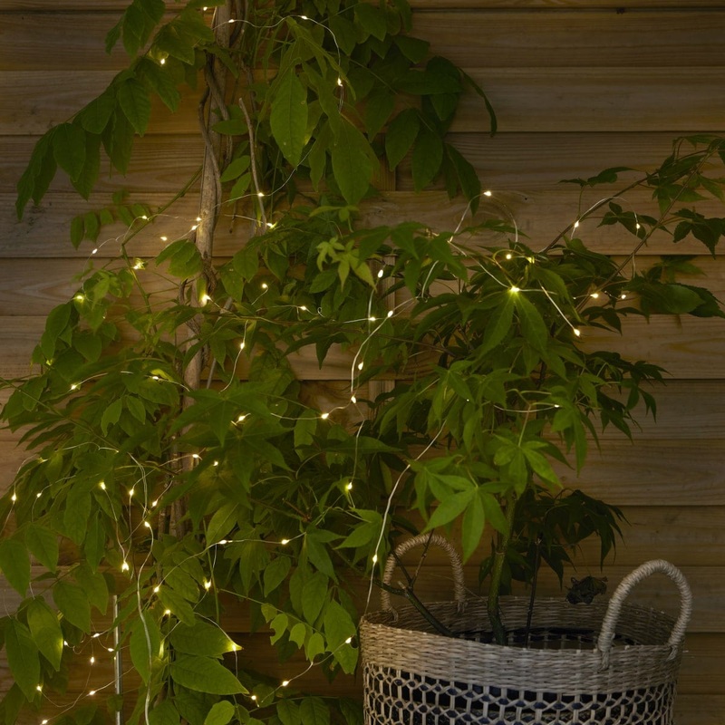 UBLO SOLAR GARLAND 12M LED WARM LIGHT IP44