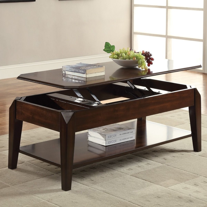 Docila – Coffee Table With Lift Top – Walnut