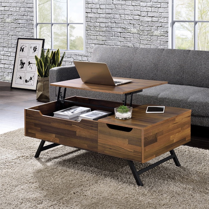 Throm – Coffee Table With Lift Top – Walnut