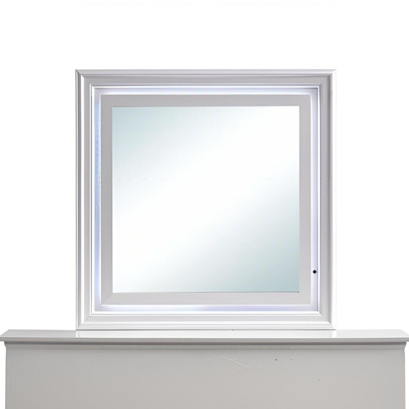Verona – Mirror With Premium Low Distortion Glass – White