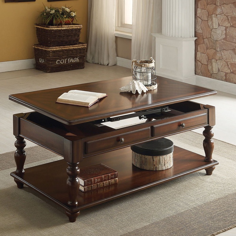 Farrel – Coffee Table With Lift Top – Walnut