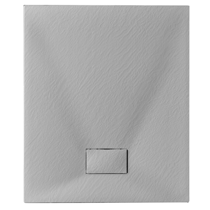 STONE ESSENCE POLYESTER SHOWER TRAY 70X170 X H 2.6 CM GRAY
