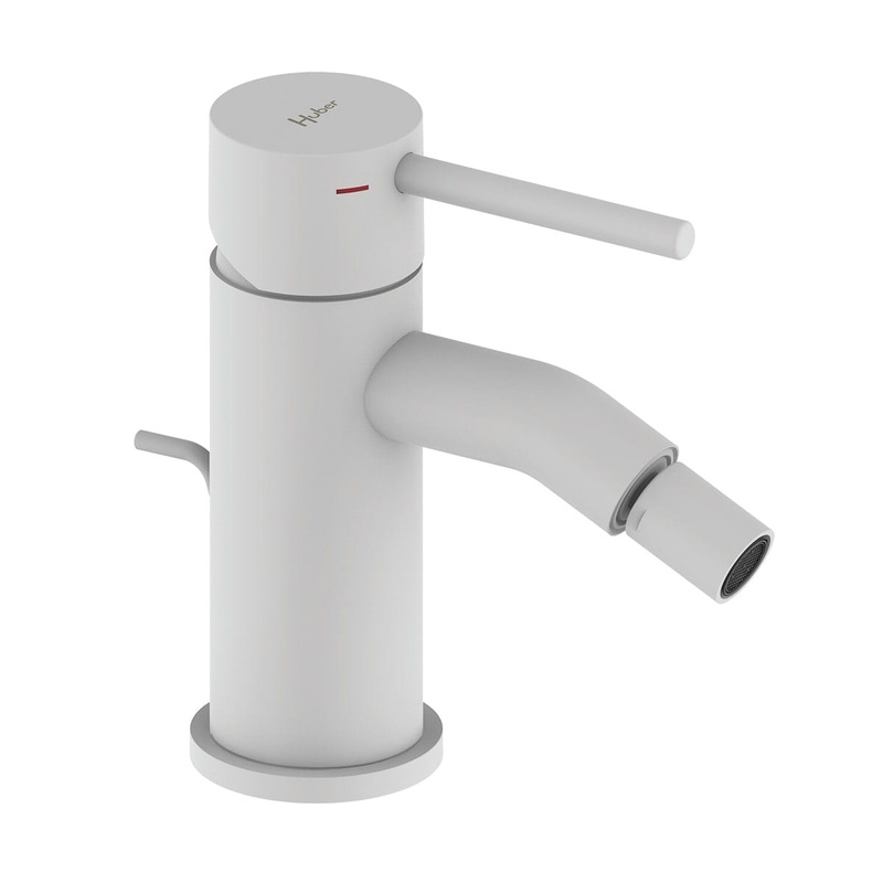 TAYRONA BIDET MIXER WITH DRAIN MATT WHITE